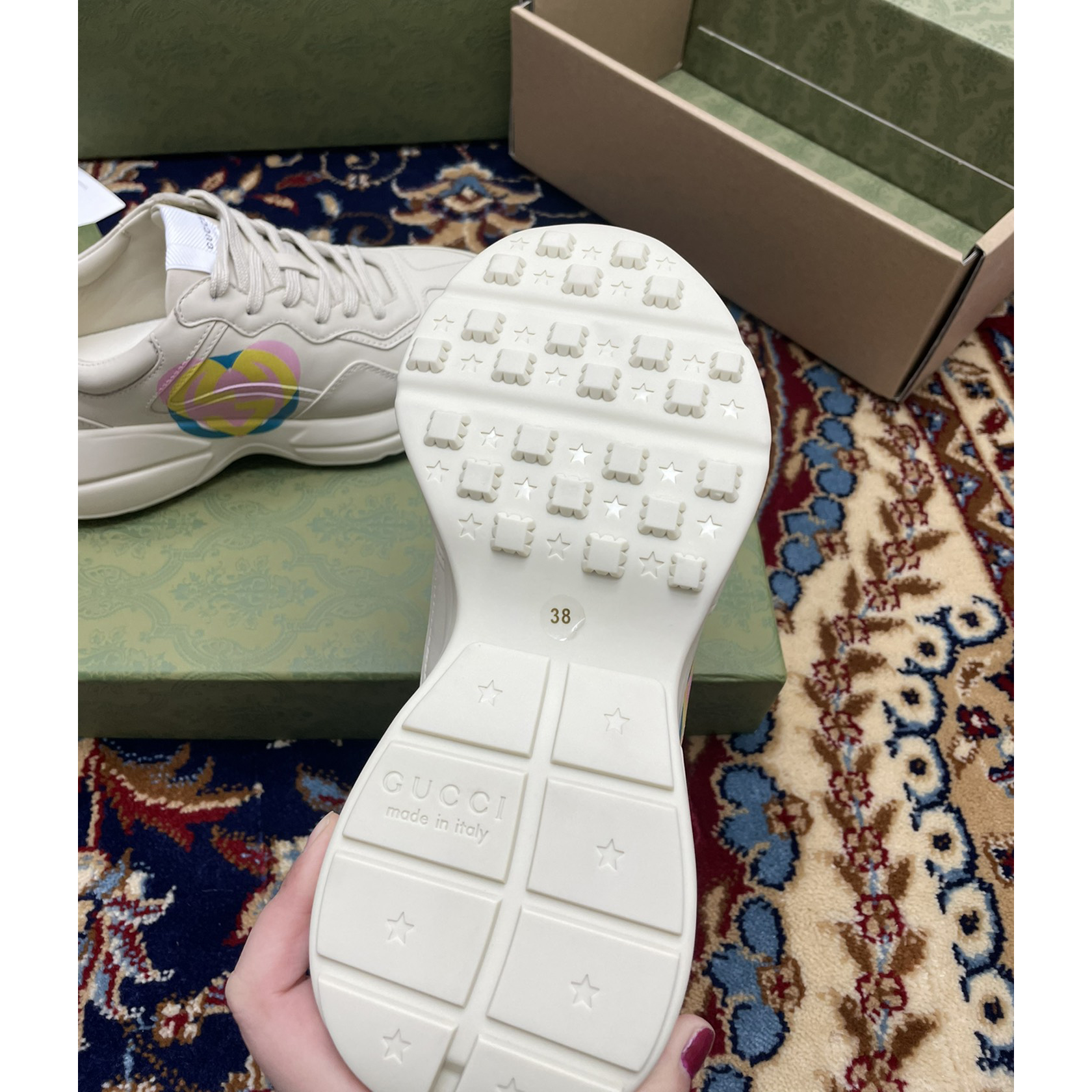 Gucci Women's Rhyton Sneakers - DopestKickz