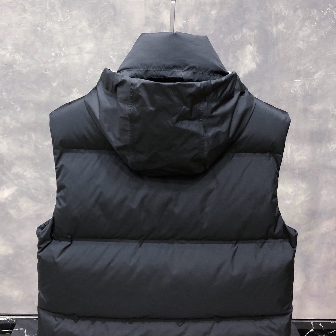 Prada Prada Logo Vest Jacket In Black - DopestKickz