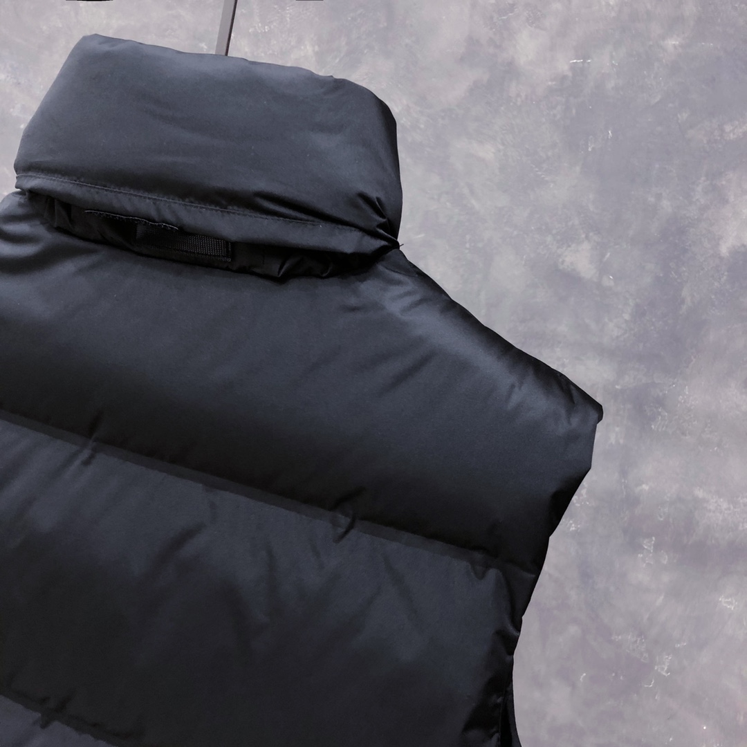 Prada Prada Logo Vest Jacket In Black - DopestKickz