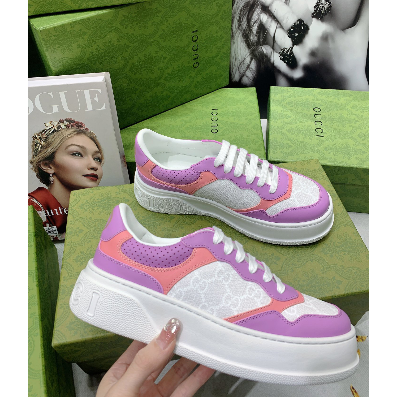 Gucci GG Chunky B SeriesMen's &Women's Sneakers - DopestKickz