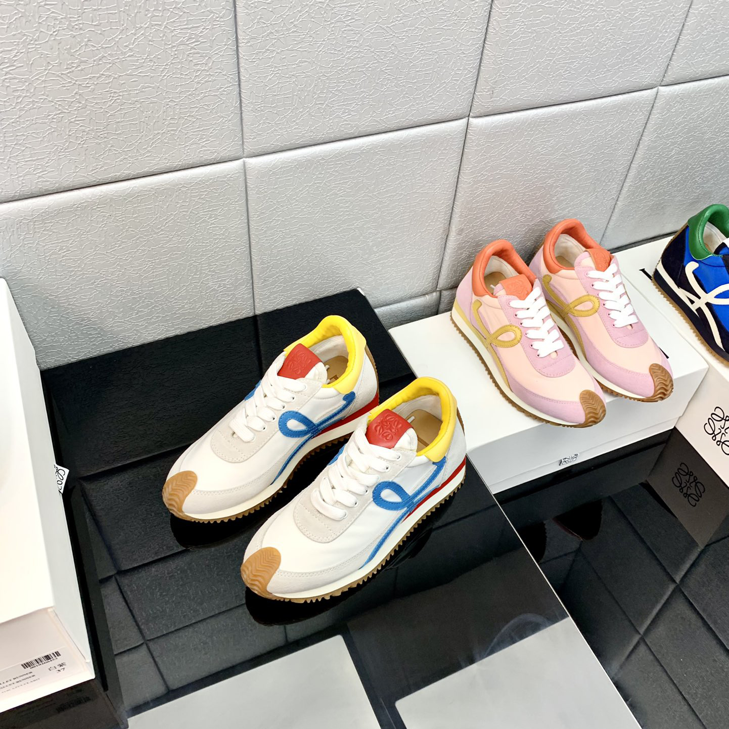 Loewe Flow Runner In Technical Mesh And Suede - DopestKickz