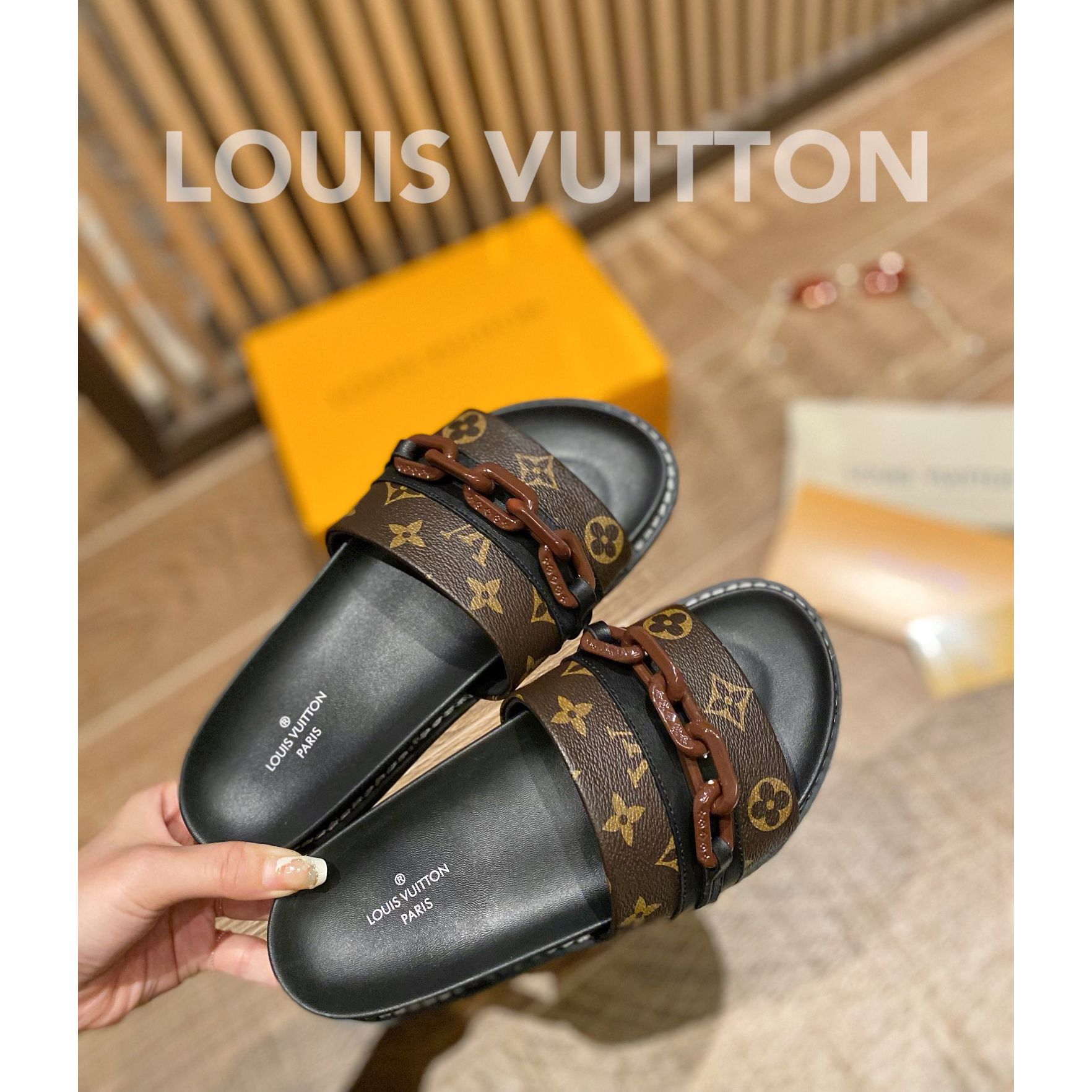 Louis Vuitton Monogram Slipper - DopestKickz