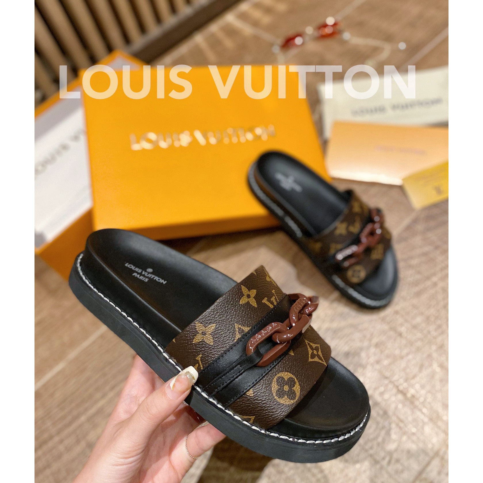 Louis Vuitton Monogram Slipper - DopestKickz
