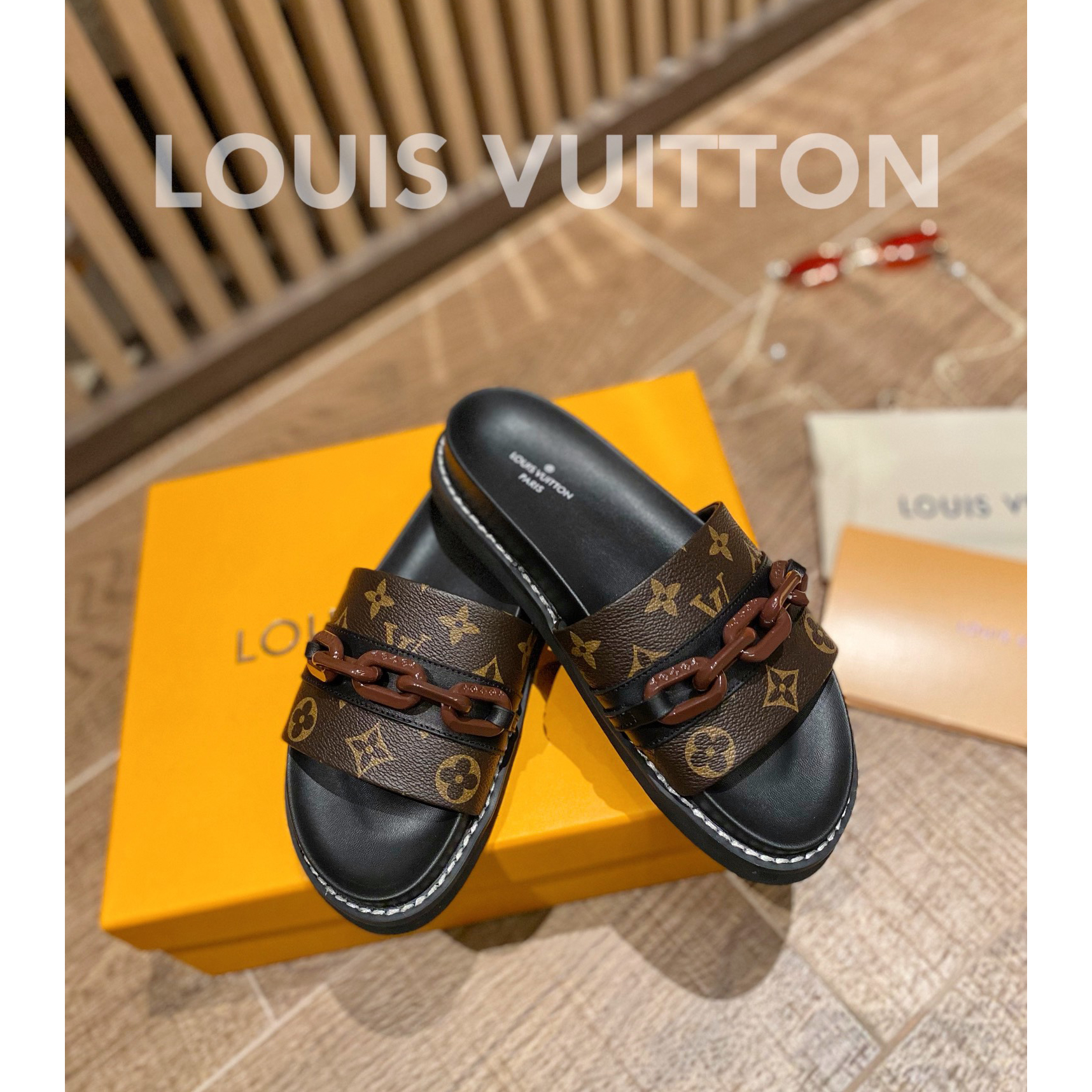 Louis Vuitton Monogram Slipper - DopestKickz