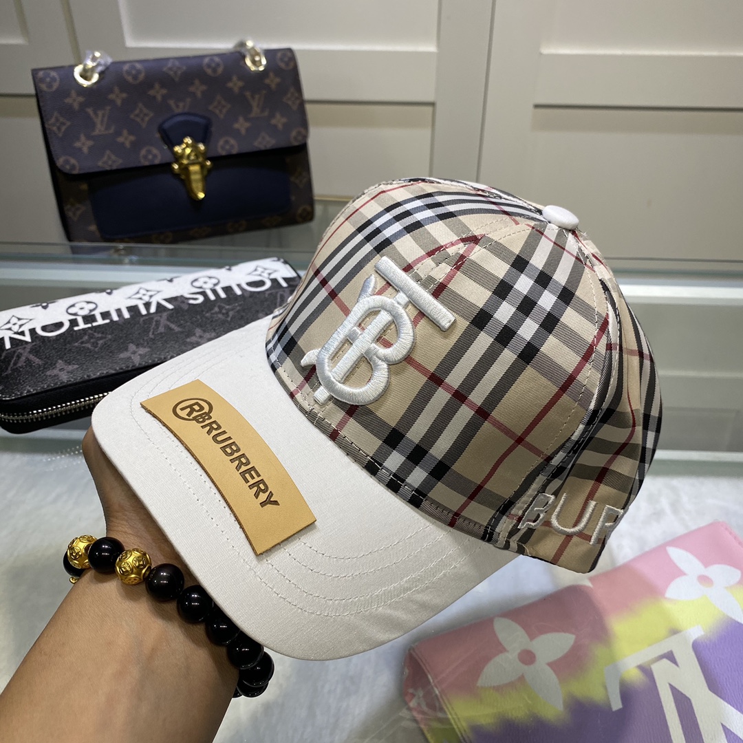 Burberry Monogram Motif Icon Stripe Baseball Cap - DopestKickz