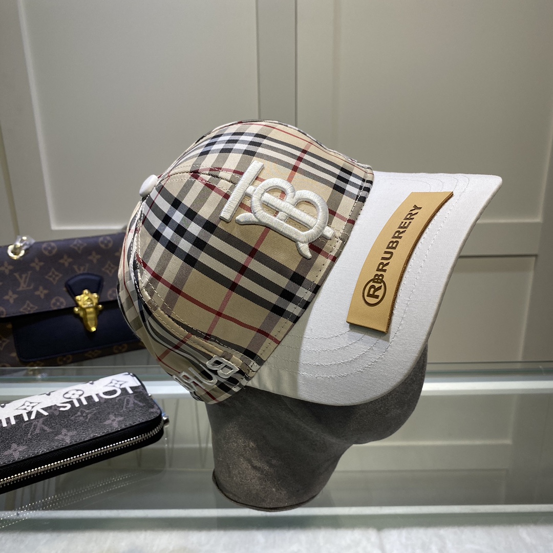 Burberry Monogram Motif Icon Stripe Baseball Cap - DopestKickz
