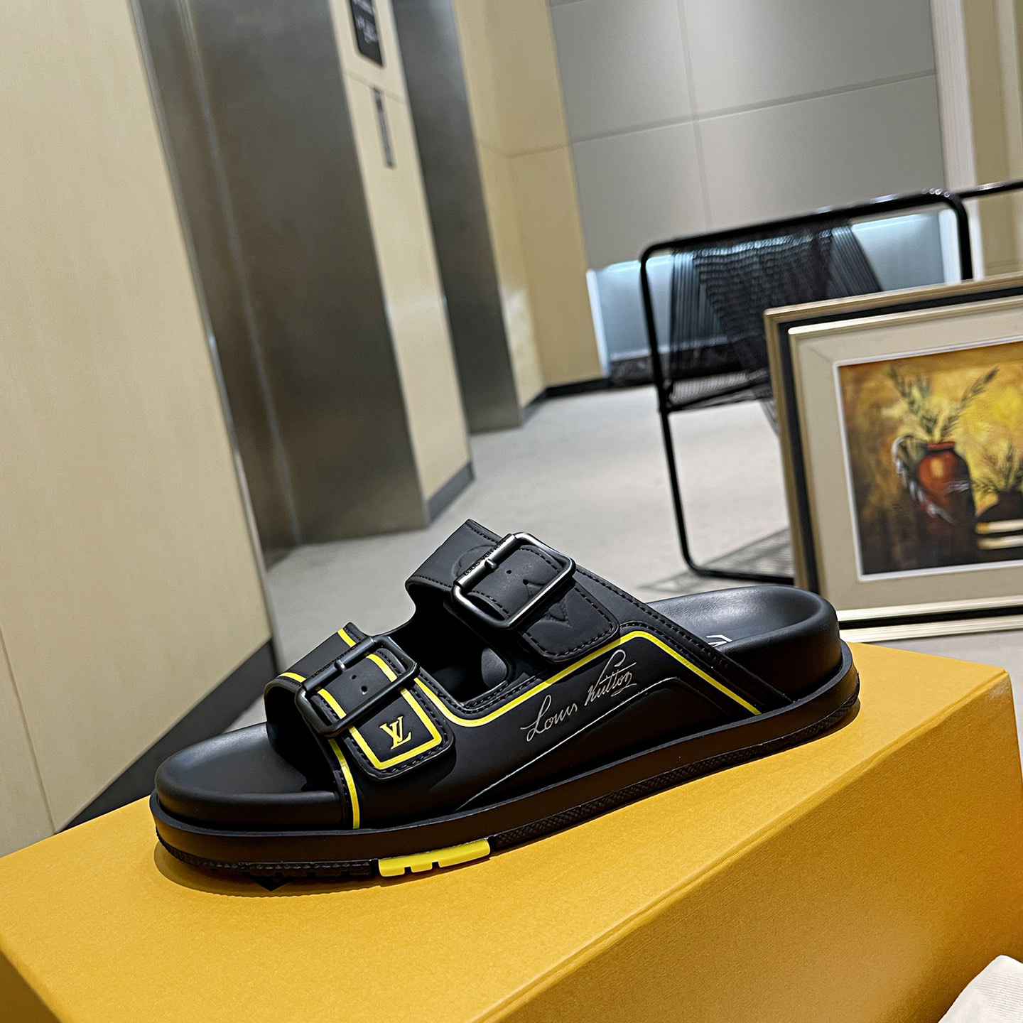 Louis Vuitton Men's Trainer Slippers - DopestKickz