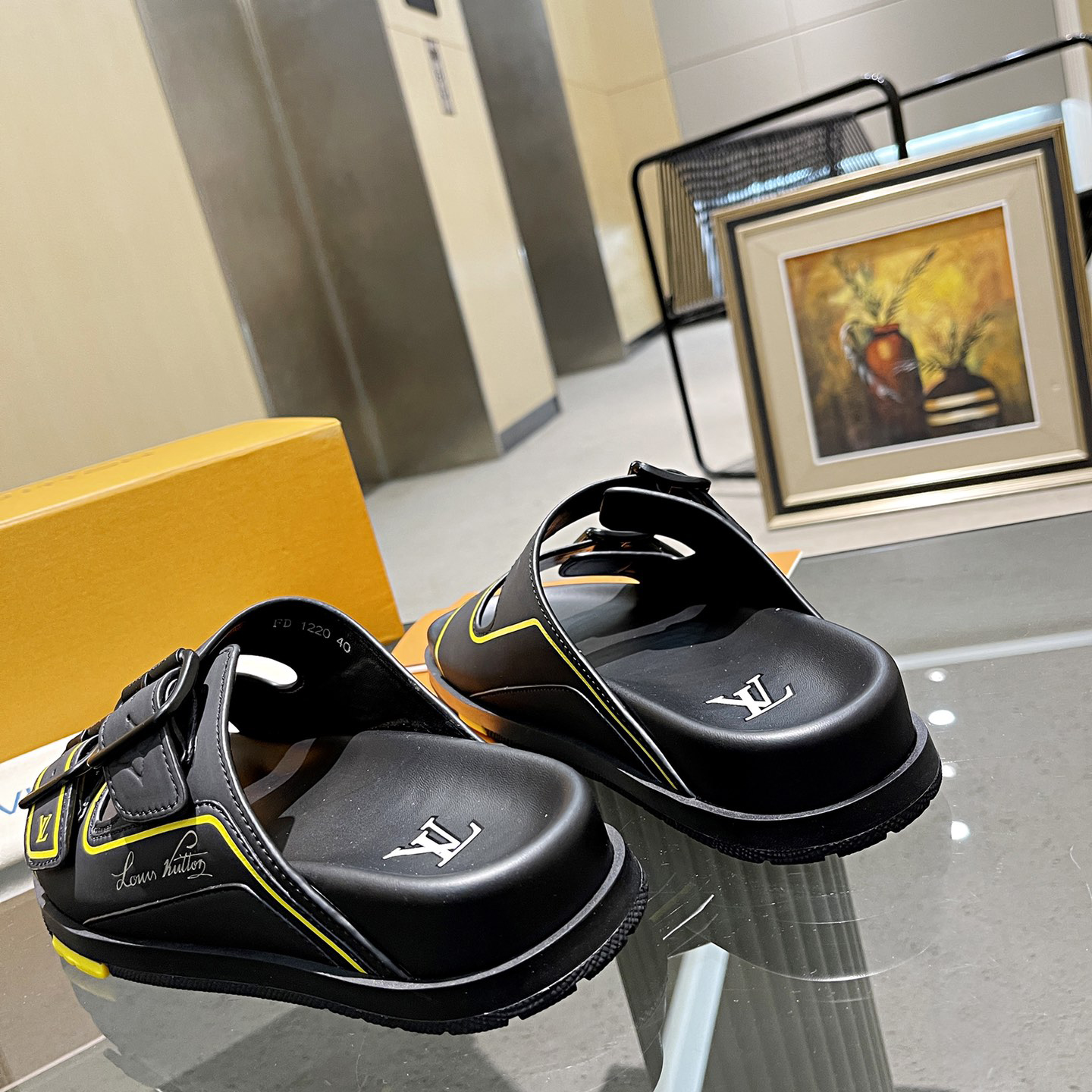 Louis Vuitton Men's Trainer Slippers - DopestKickz