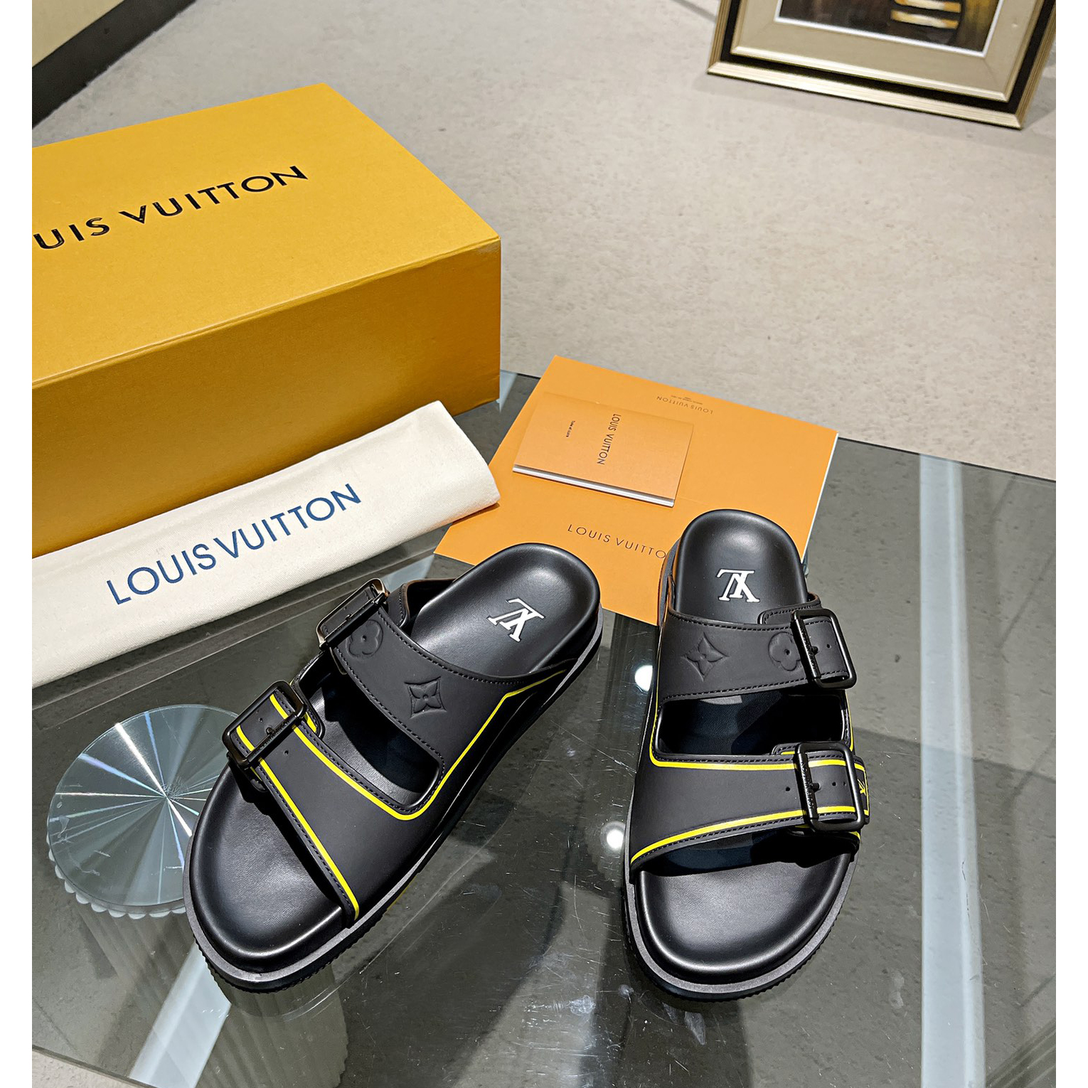 Louis Vuitton Men's Trainer Slippers - DopestKickz