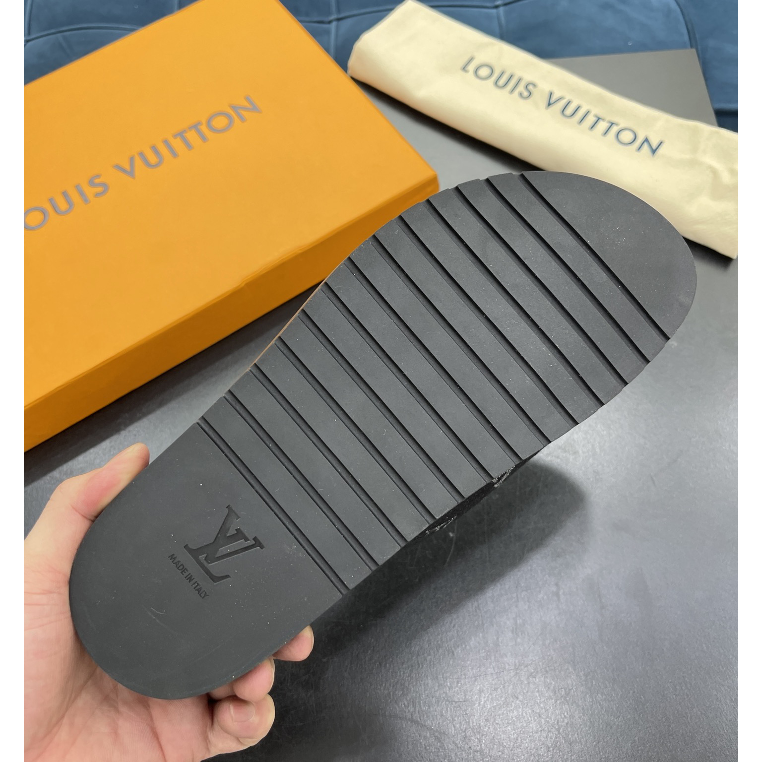 Louis Vuitton x NBA Monogram Slipper - DopestKickz