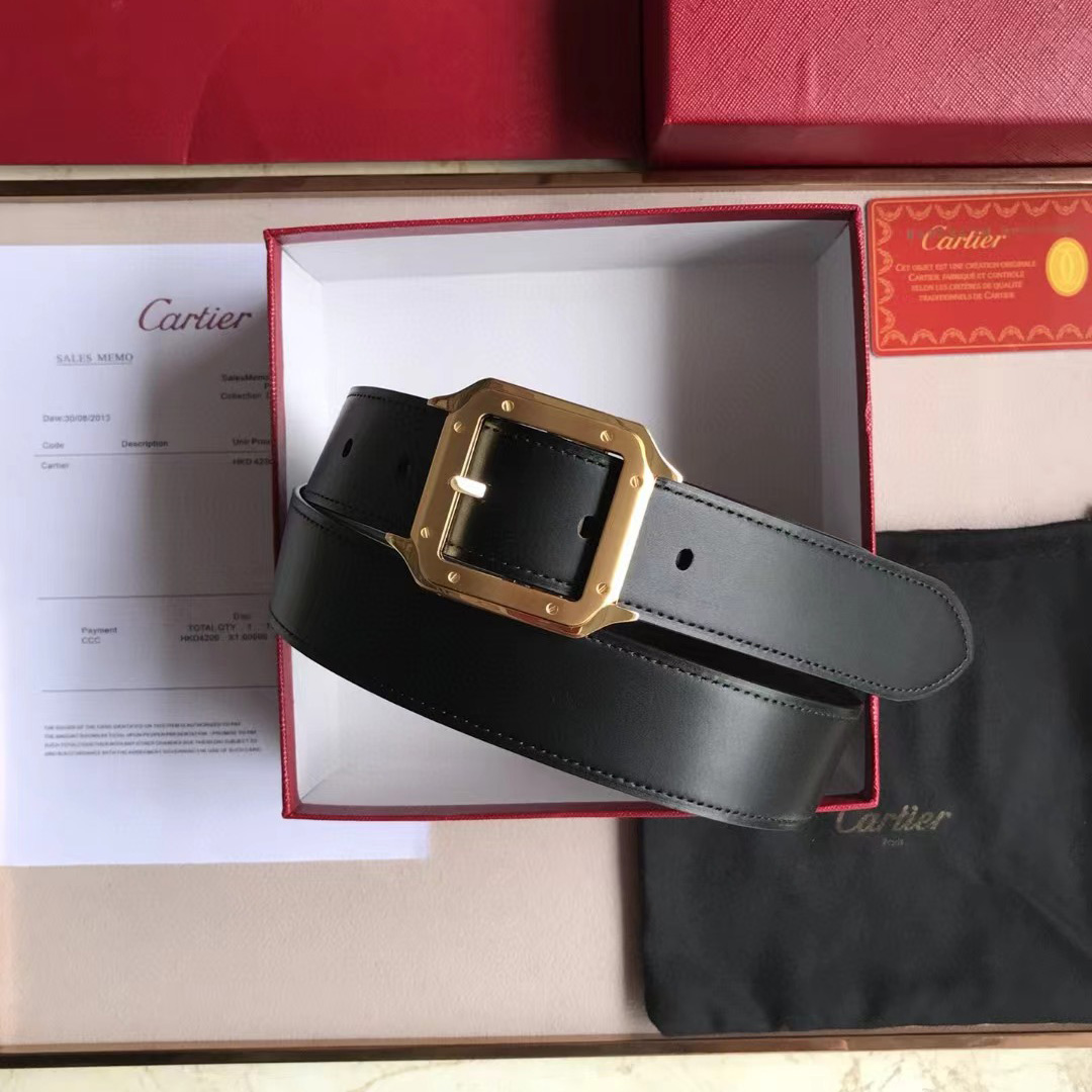 Cartier 34mm Leather  Belt  - DopestKickz