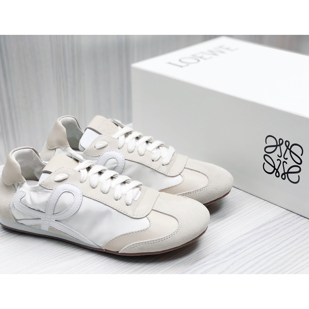 Loewe Ballet Runner In Nylon And Calfskin - DopestKickz