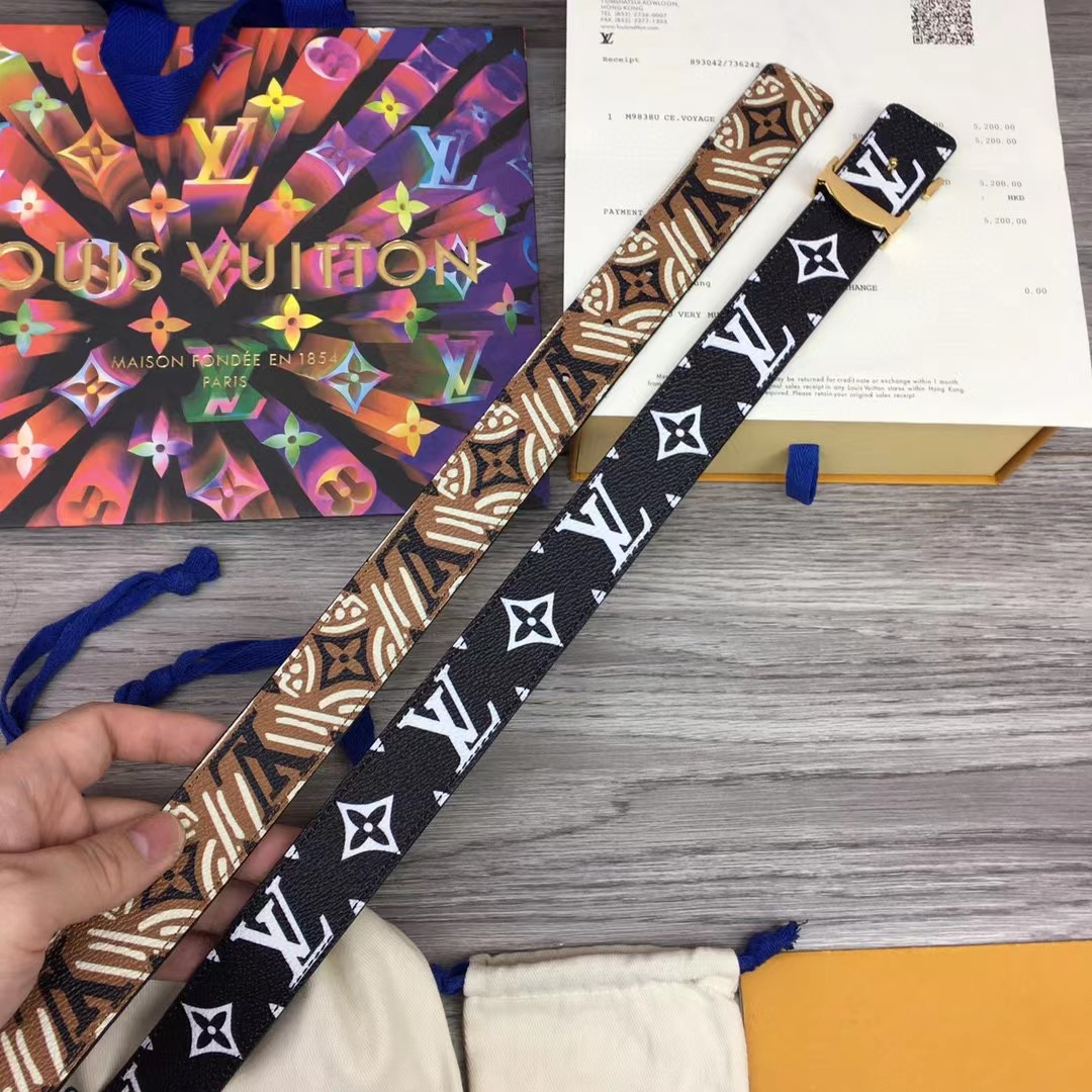 Louis Vuitton Squared Belt - DopestKickz