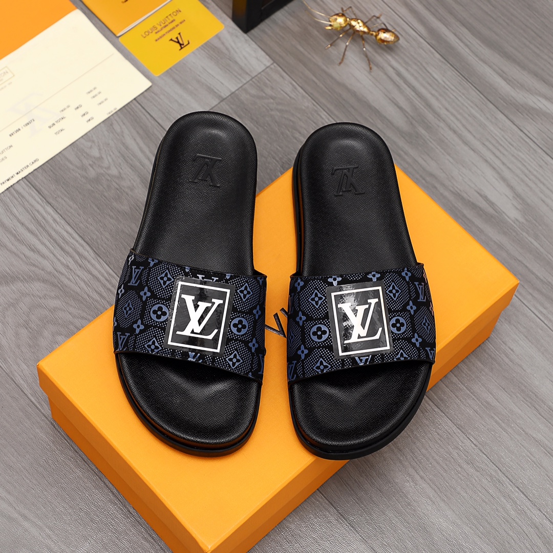 Louis Vuitton Monogram Slippers - DopestKickz