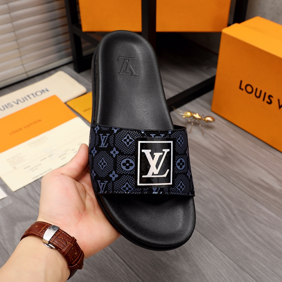 Louis Vuitton Monogram Slippers - DopestKickz