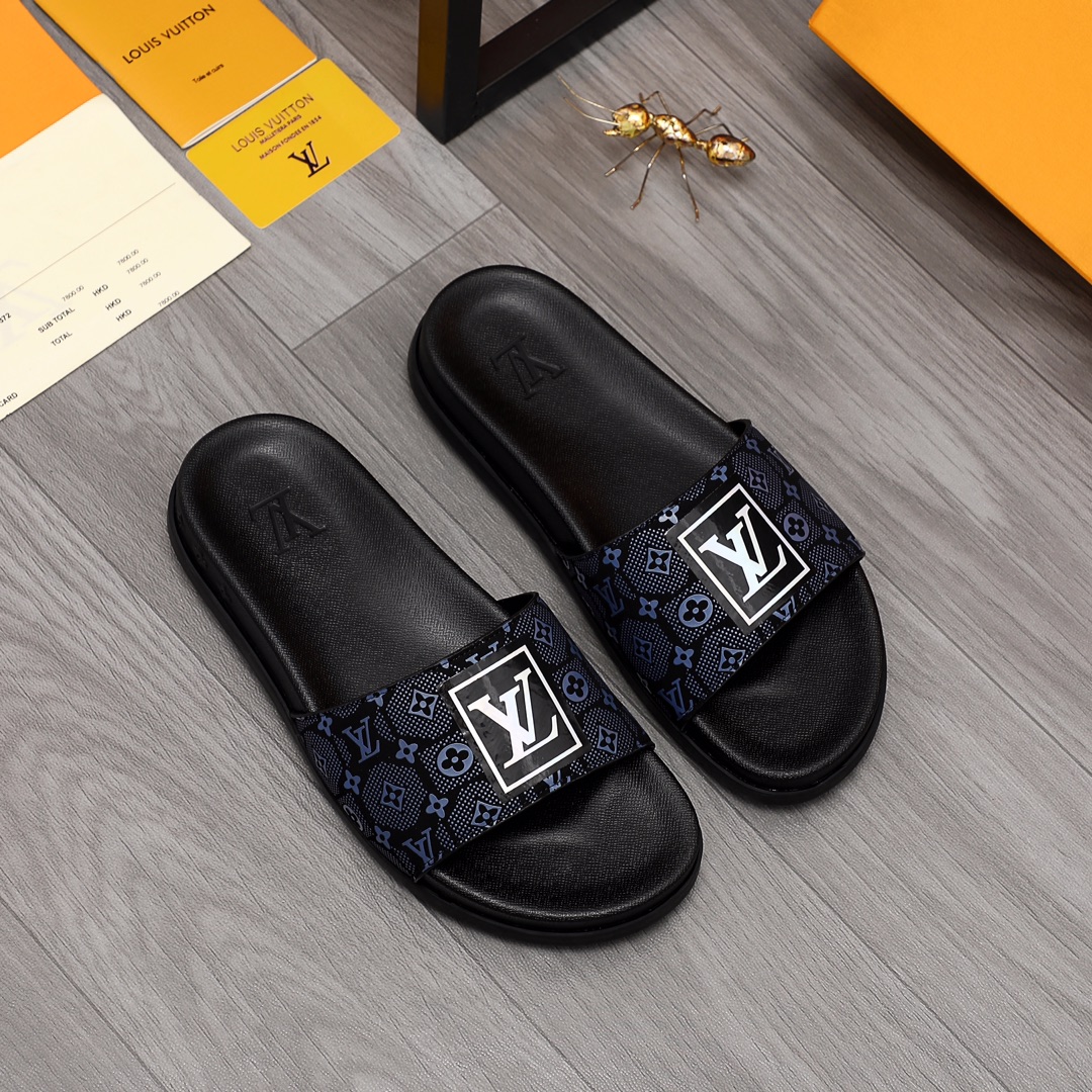 Louis Vuitton Monogram Slippers - DopestKickz