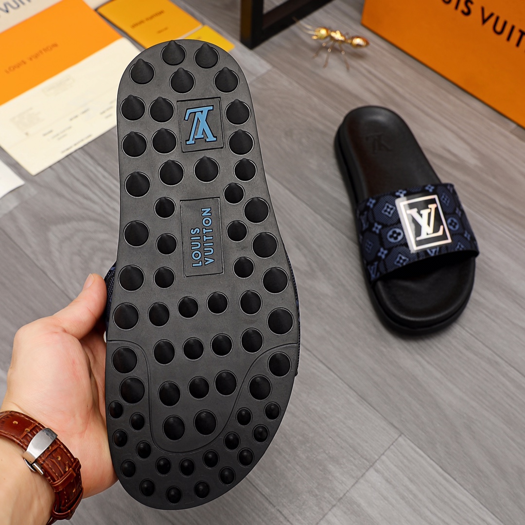 Louis Vuitton Monogram Slippers - DopestKickz