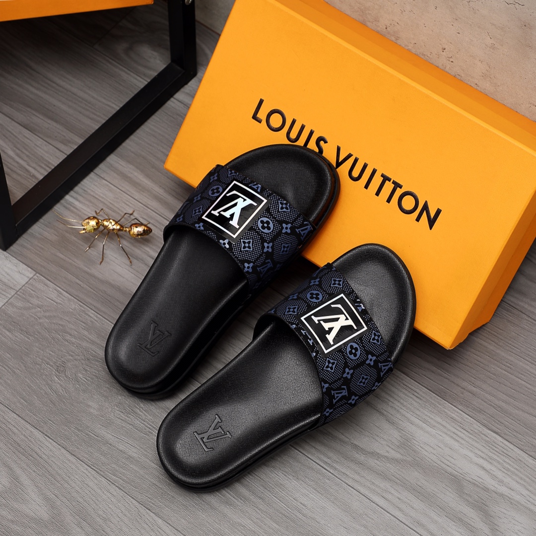 Louis Vuitton Monogram Slippers - DopestKickz
