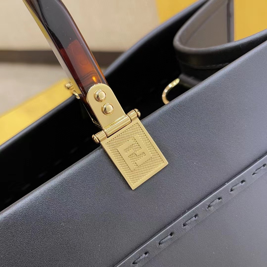 Fendi Sunshine Medium Beige Canvas Bag(40.5-35-21.5cm) - DopestKickz