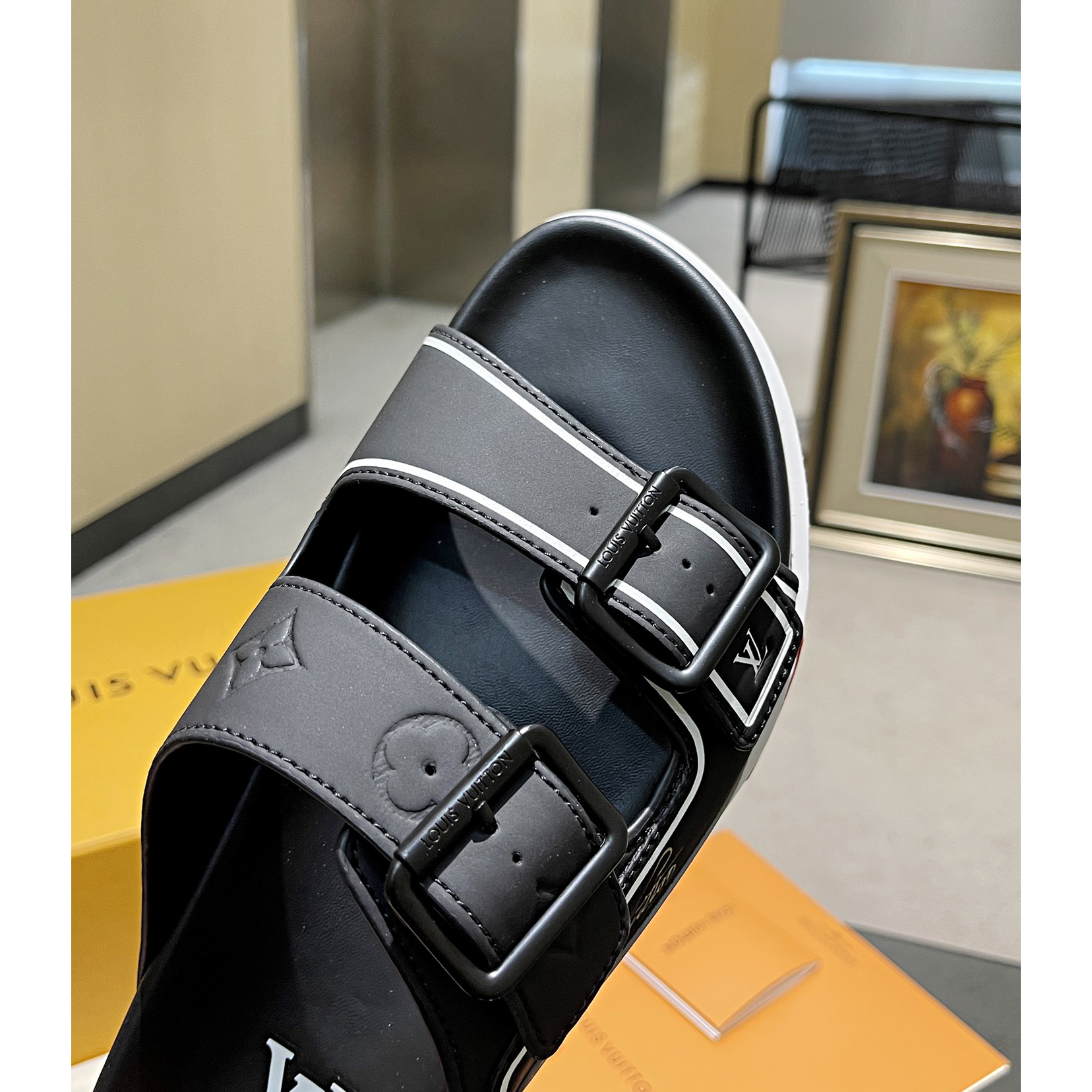 Louis Vuitton Men's Trainer Slippers - DopestKickz