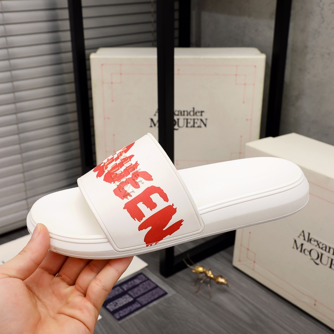 Alexander Mqueen Logo Slipper - DopestKickz