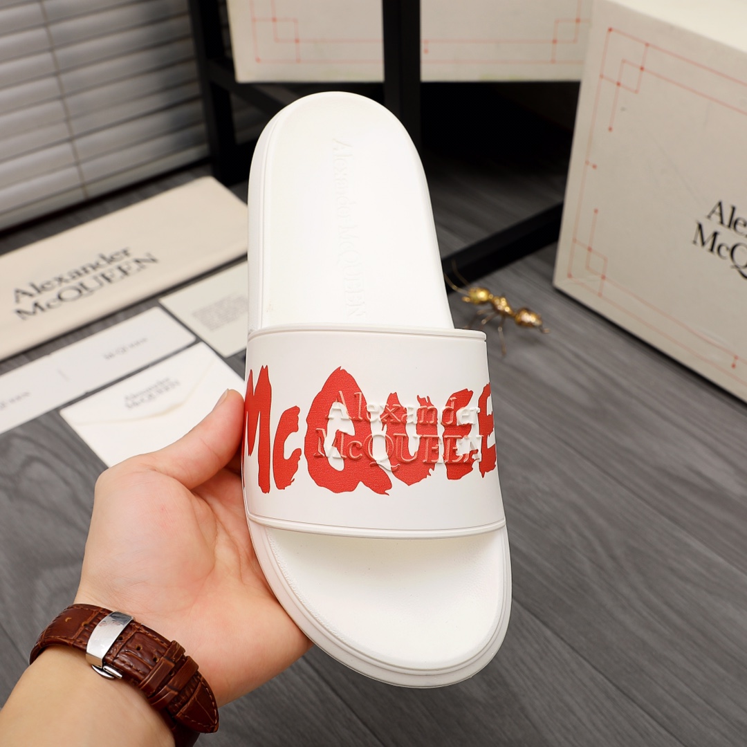 Alexander Mqueen Logo Slipper - DopestKickz
