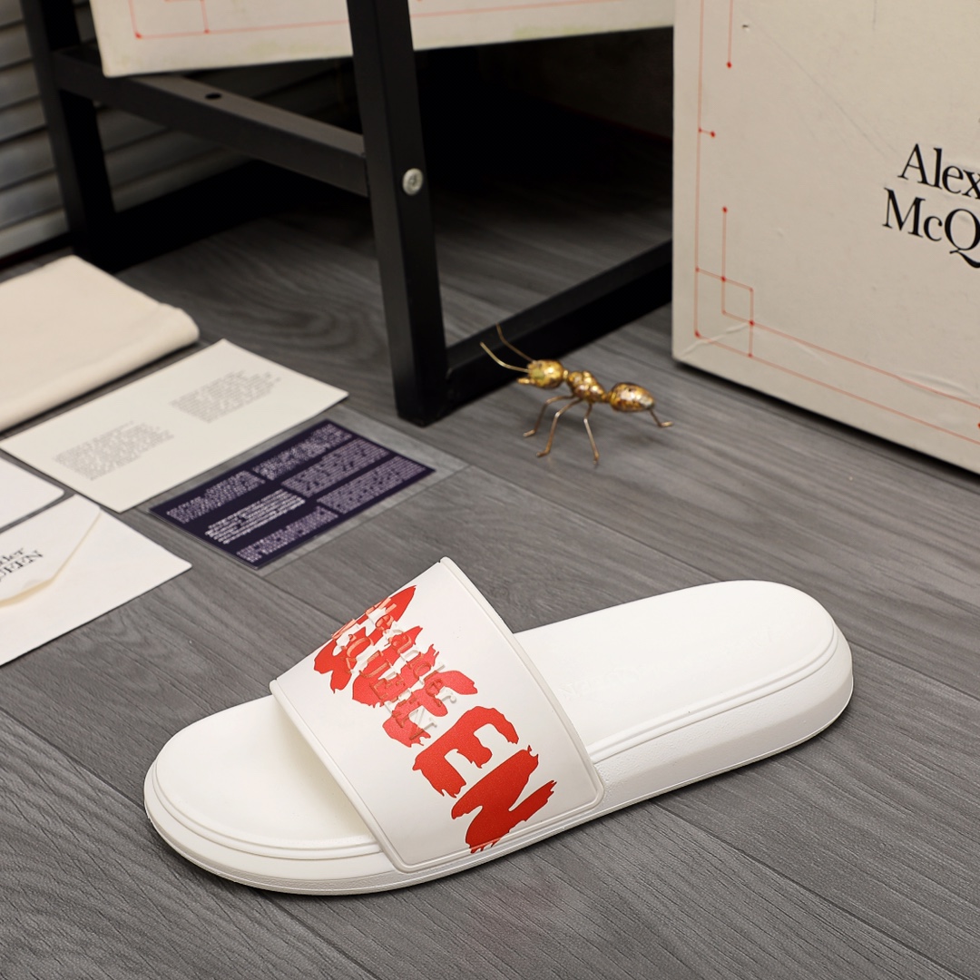 Alexander Mqueen Logo Slipper - DopestKickz