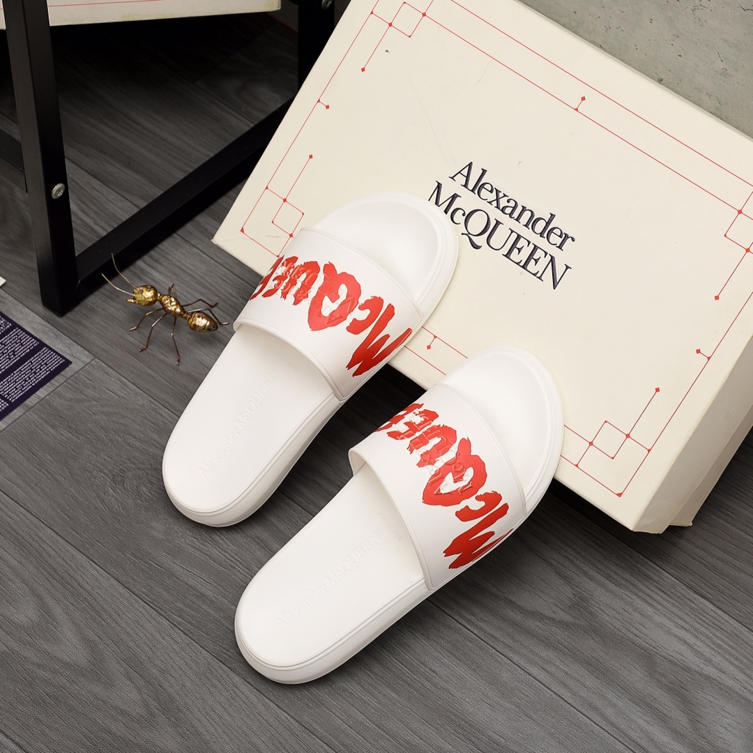 Alexander Mqueen Logo Slipper - DopestKickz