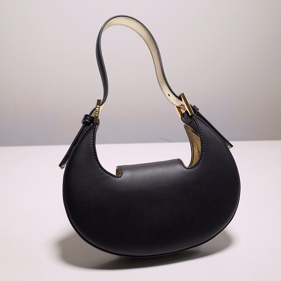 Fendi Cookie Black Leather Mini Handbag（22-17.5-4.5cm） - DopestKickz