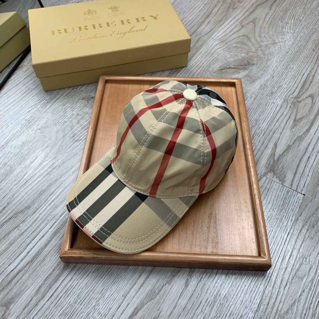 Burberry Vintage Check And Icon Stripe Baseball Cap - DopestKickz
