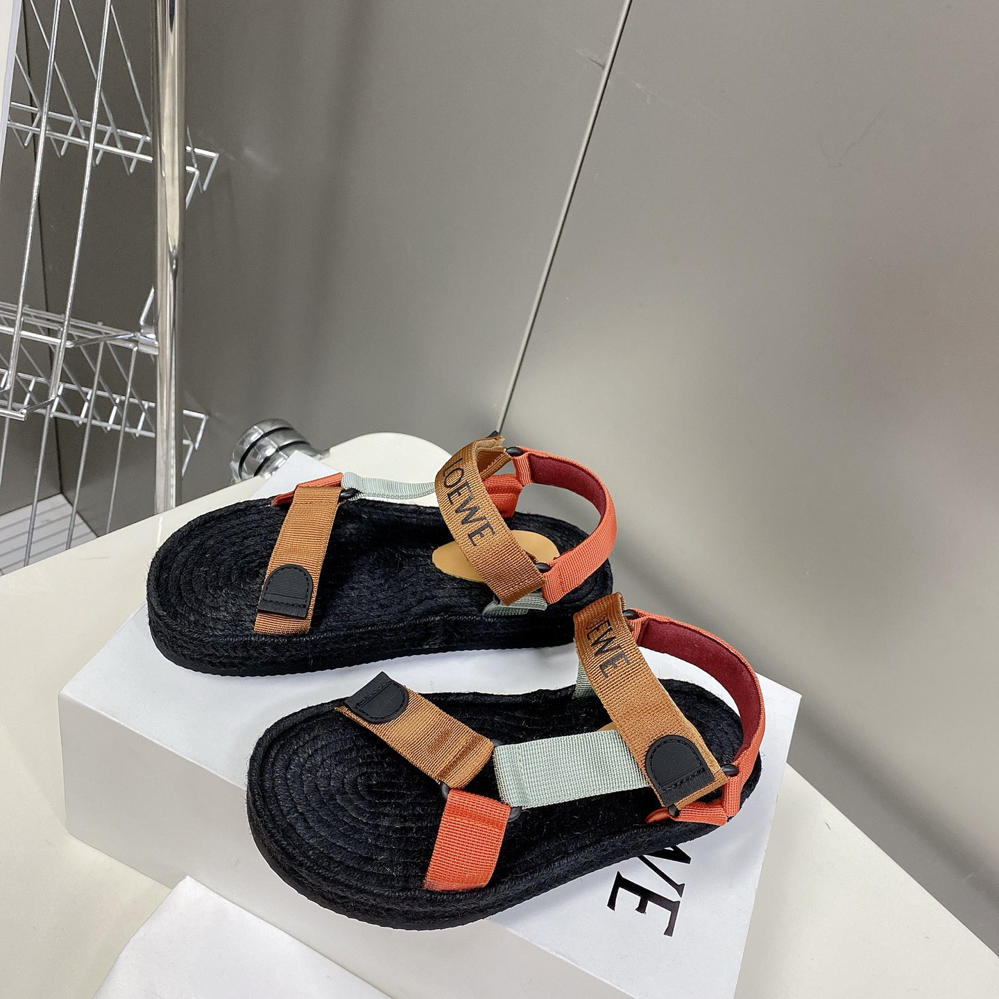 Loewe Strappy Espadrille In Nylon - DopestKickz