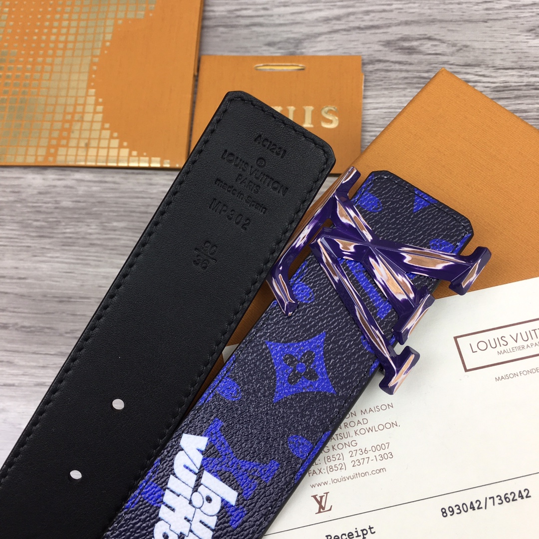 Louis Vuitton Gradient Shape 40MM Reversible Belt - DopestKickz