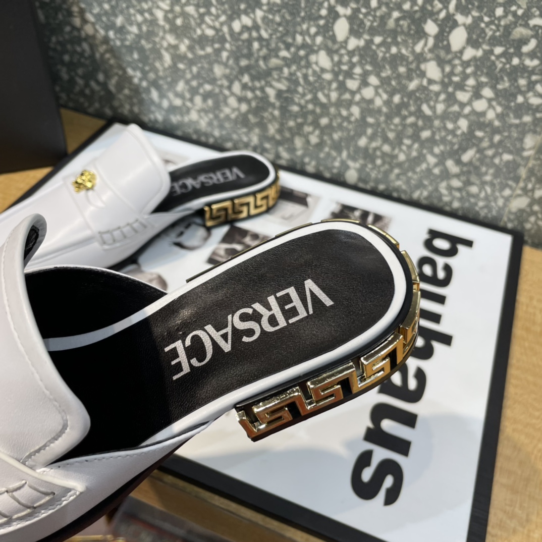 Versace La Medusa Loafer Mules - DopestKickz