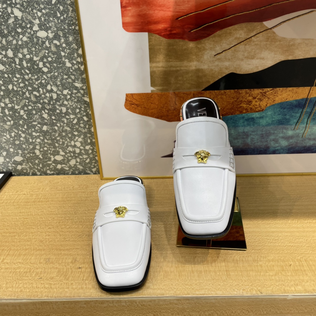 Versace La Medusa Loafer Mules - DopestKickz