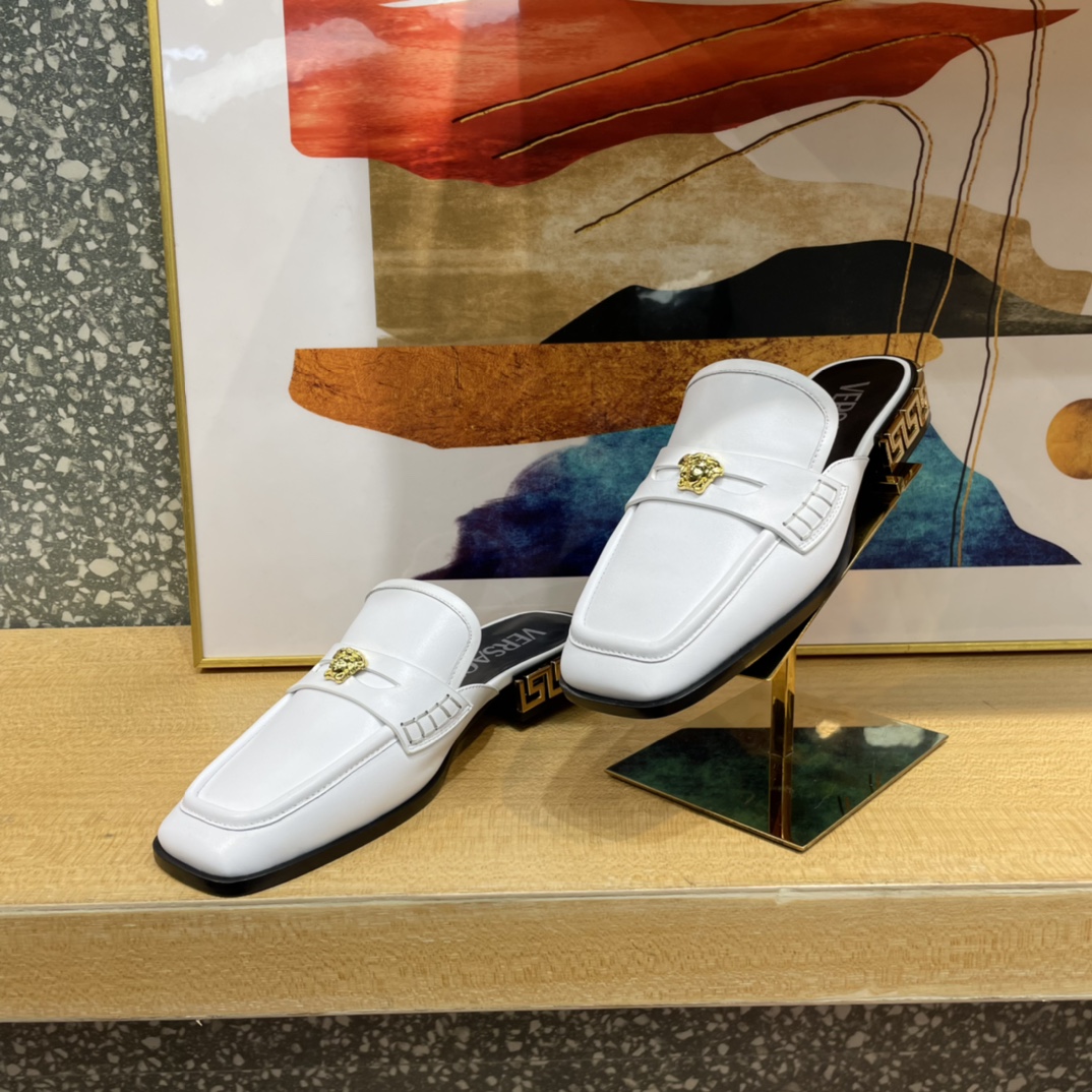 Versace La Medusa Loafer Mules - DopestKickz