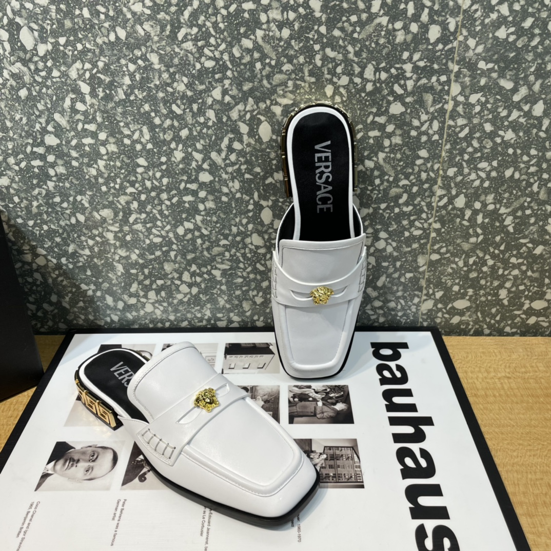 Versace La Medusa Loafer Mules - DopestKickz