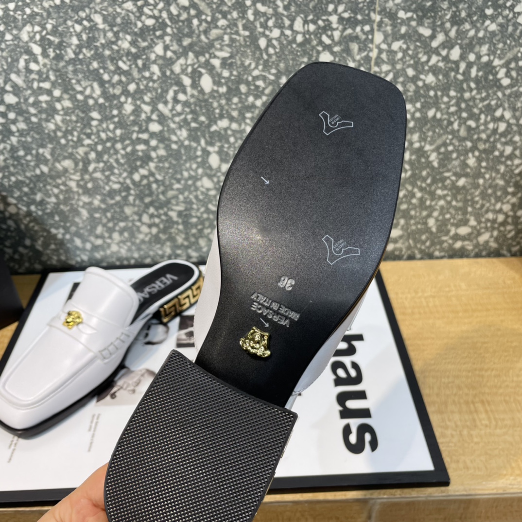 Versace La Medusa Loafer Mules - DopestKickz