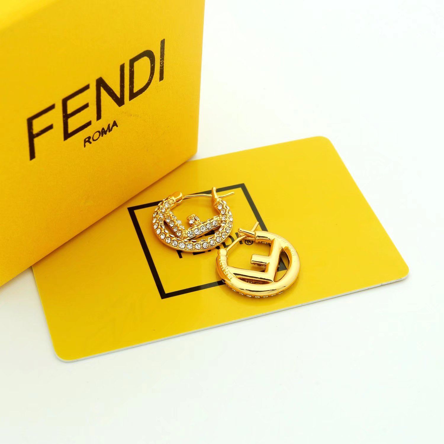 Fendi F Is Fendi Earrings - DopestKickz