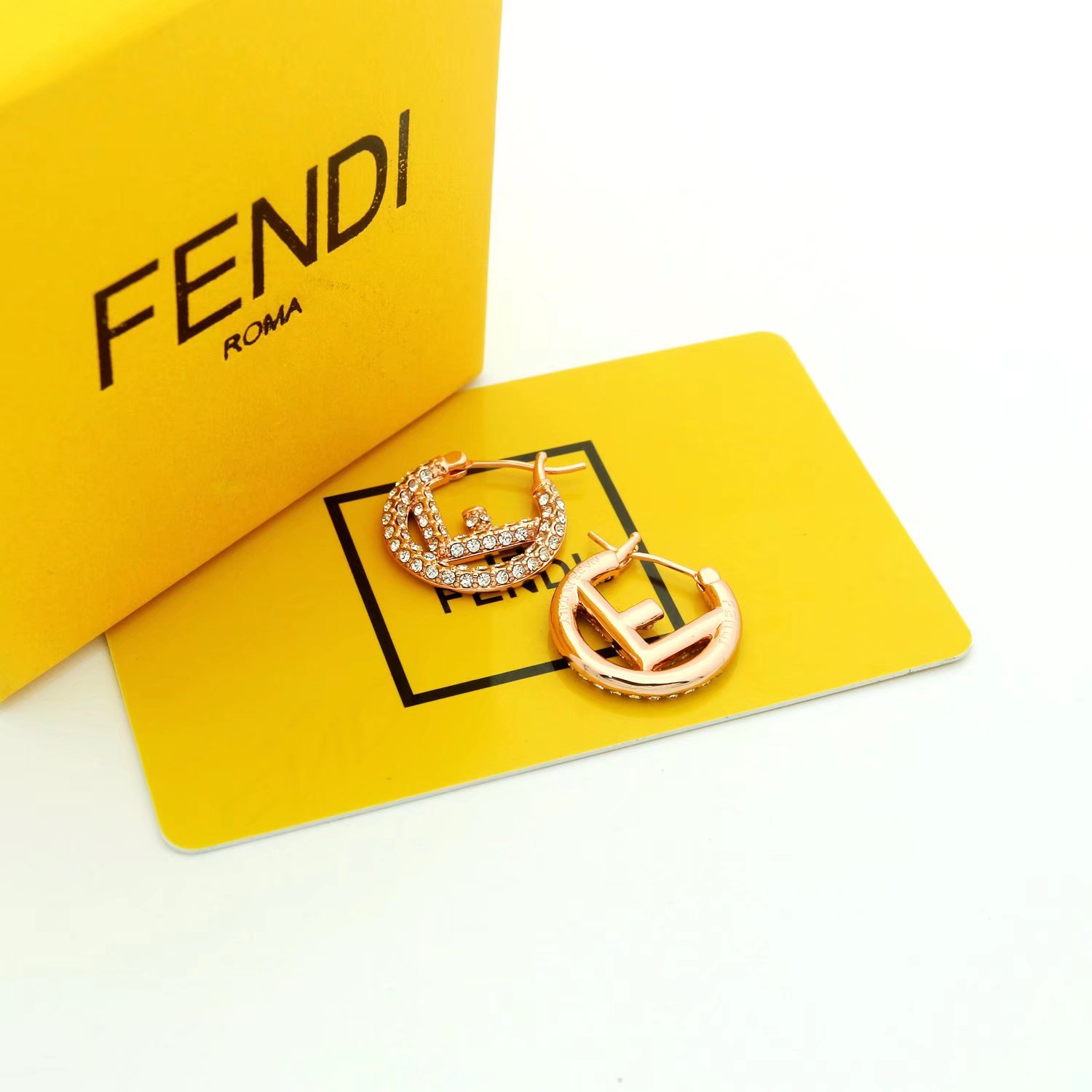 Fendi F Is Fendi Earrings - DopestKickz