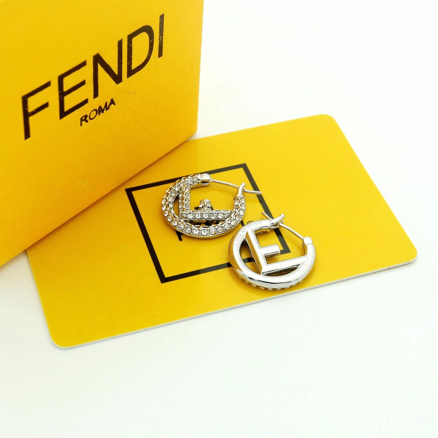 Fendi F Is Fendi Earrings - DopestKickz