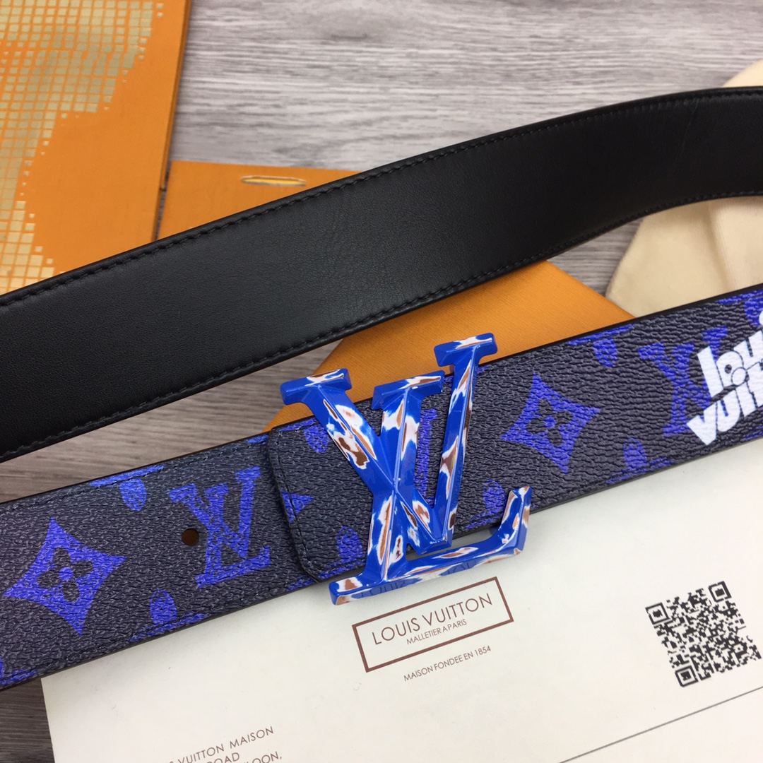 Louis Vuitton Gradient Shape 40MM Reversible Belt - DopestKickz