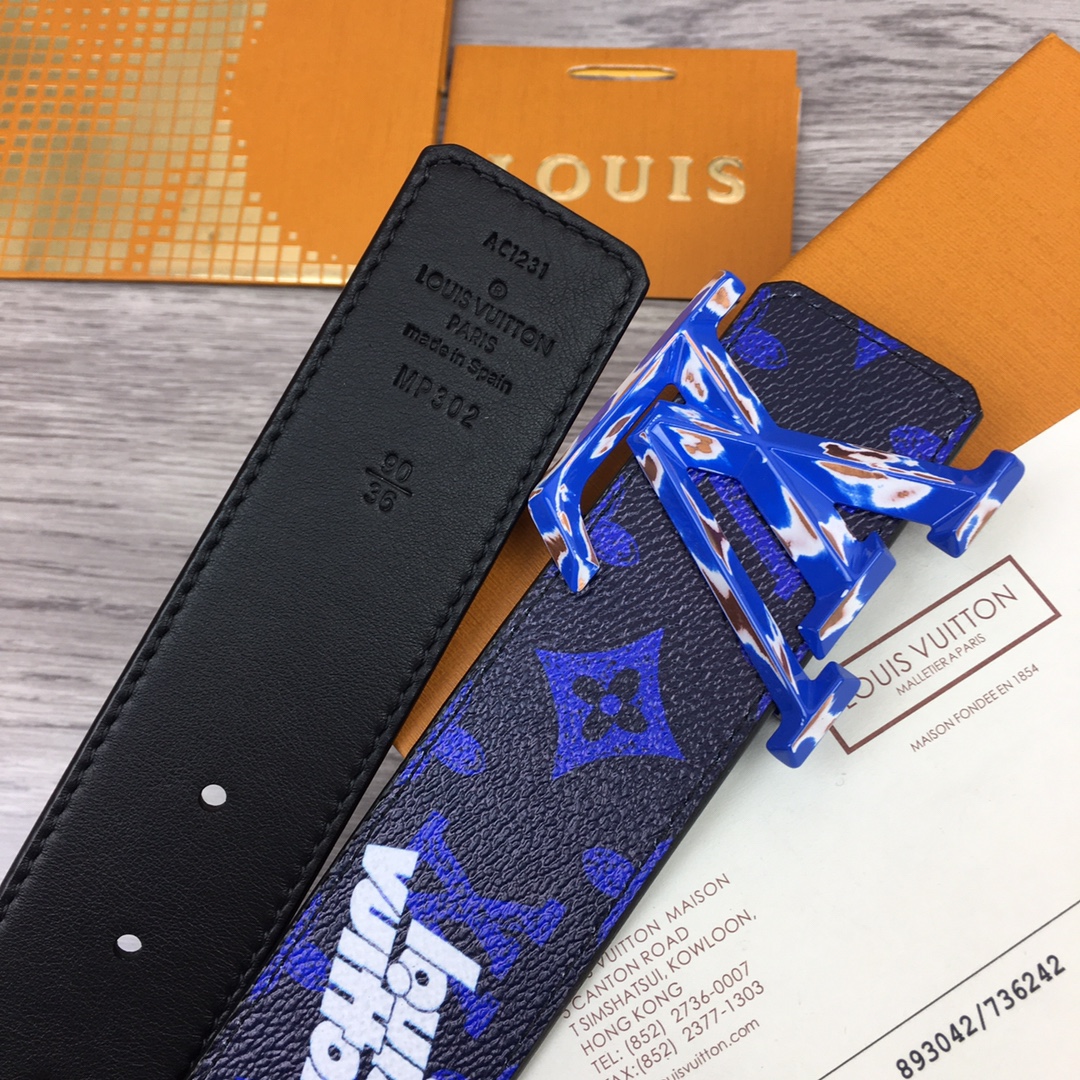 Louis Vuitton Gradient Shape 40MM Reversible Belt - DopestKickz