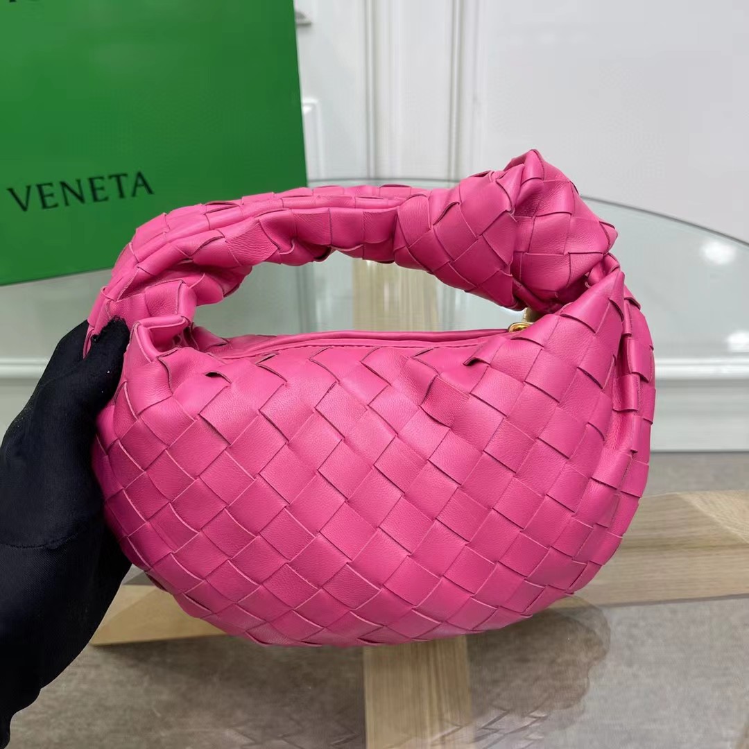Bottega Veneta Teen Jodie Teen Intrecciato Leather Shoulder Bag(23-28-10CM) - DopestKickz