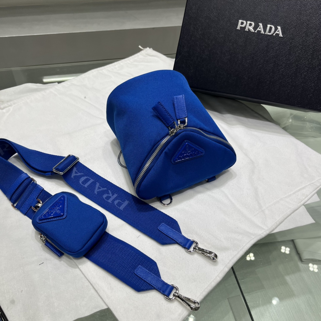 Prada Canvas Shoulder Bag(21-15-15cm)   2VH147 - DopestKickz