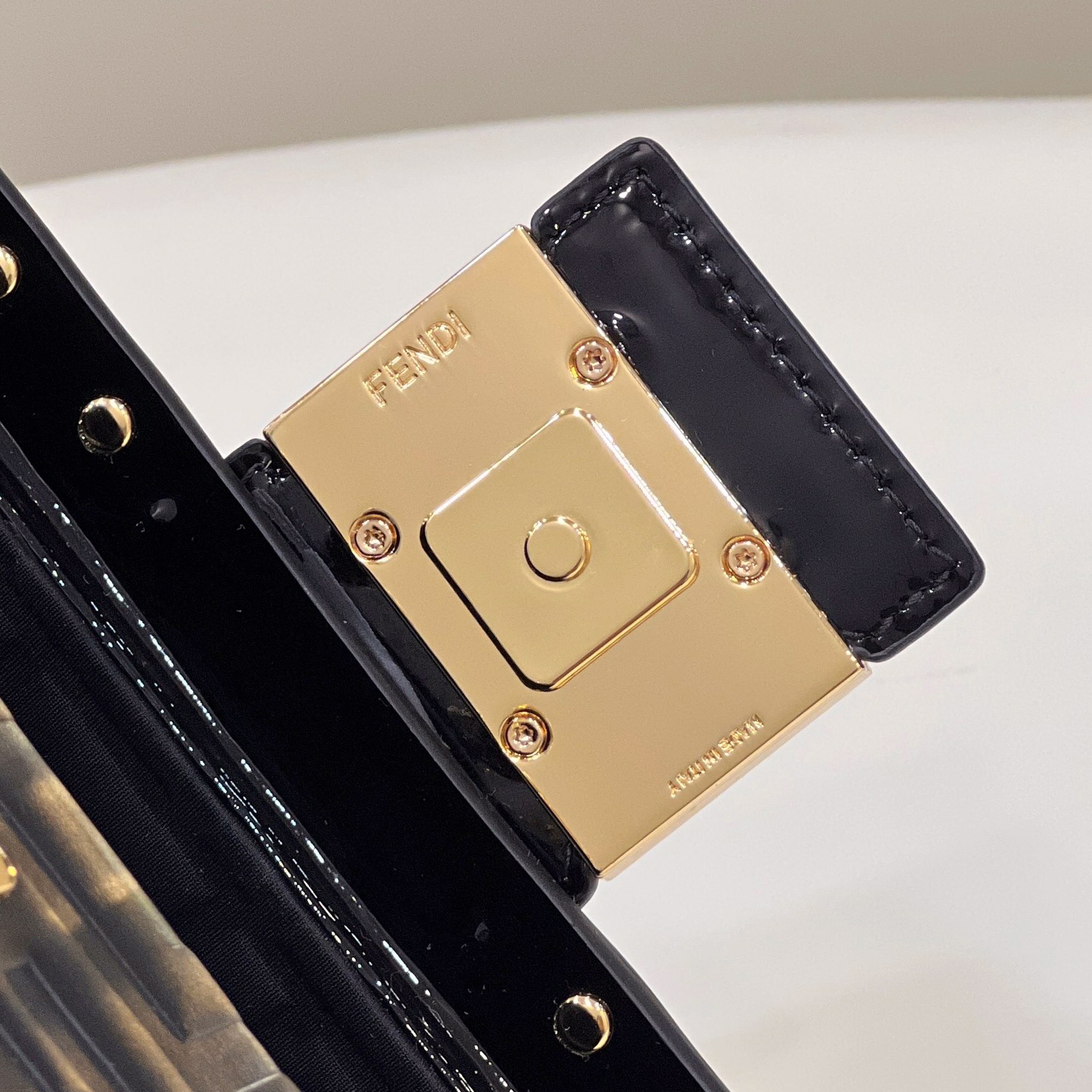 Fendi Baguette Trunk Mini Black Leather Bag(18.5-11.5-5cm) - DopestKickz