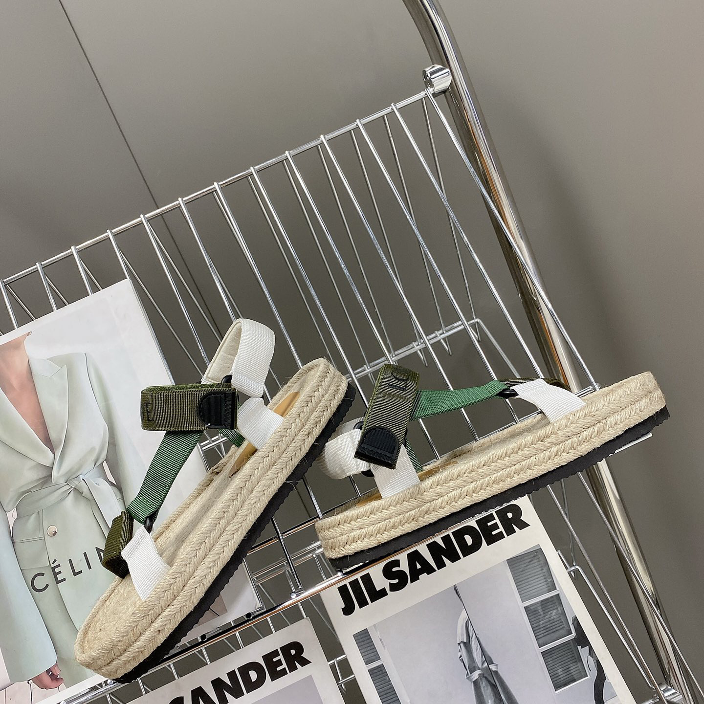 Loewe Strappy Espadrille In Nylon - DopestKickz