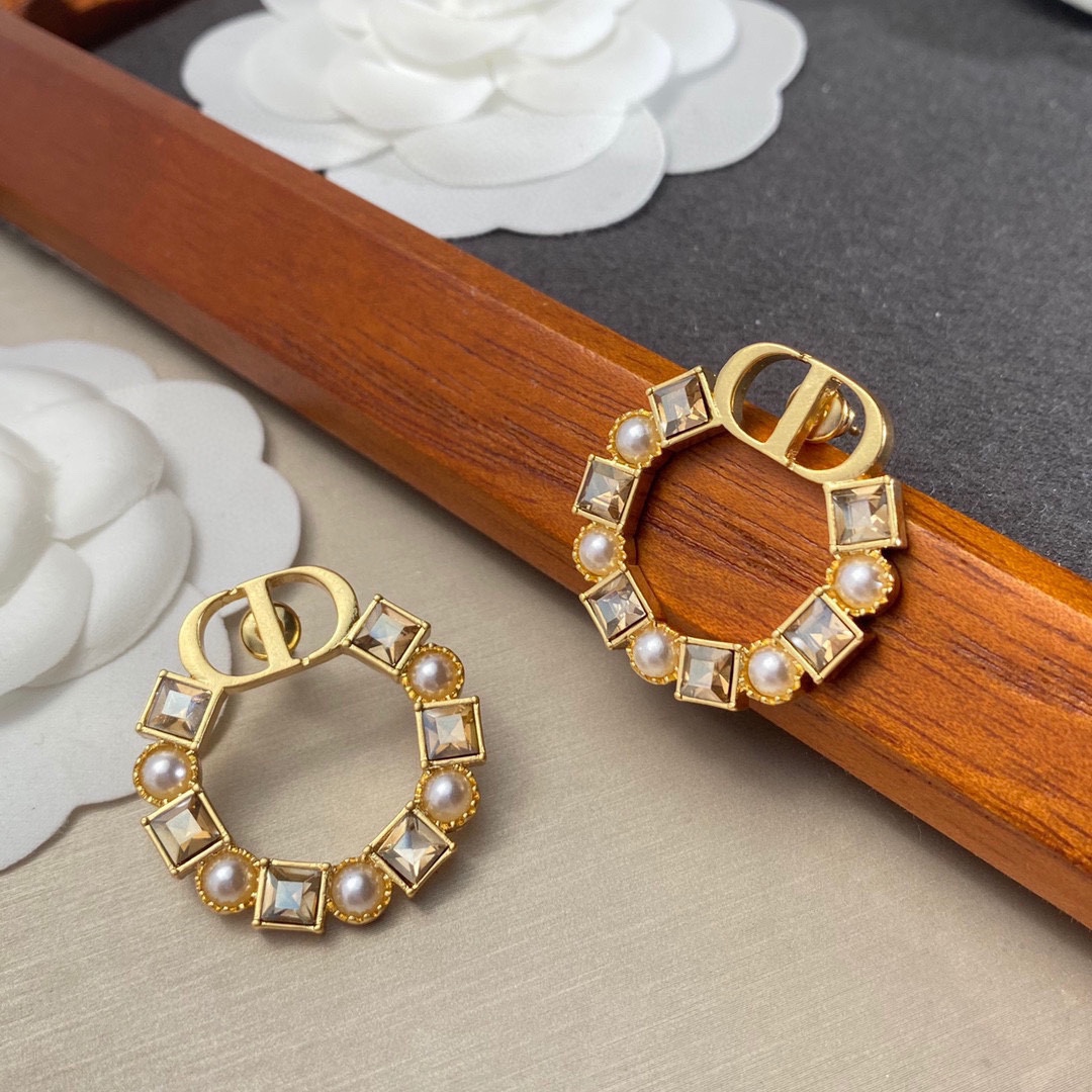 Dior Petit CD Earrings - DopestKickz
