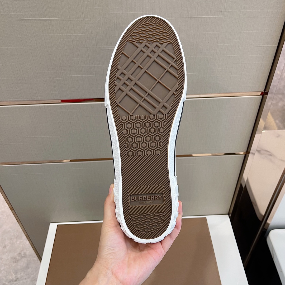 Burberry Monogram Print Cotton Sneakers - DopestKickz