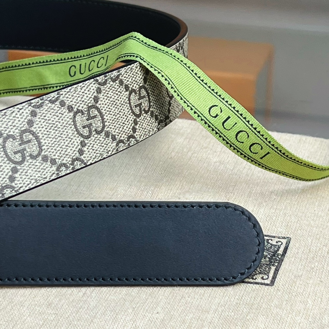 Gucci  Belt With Interlocking G Oval Buckle - DopestKickz