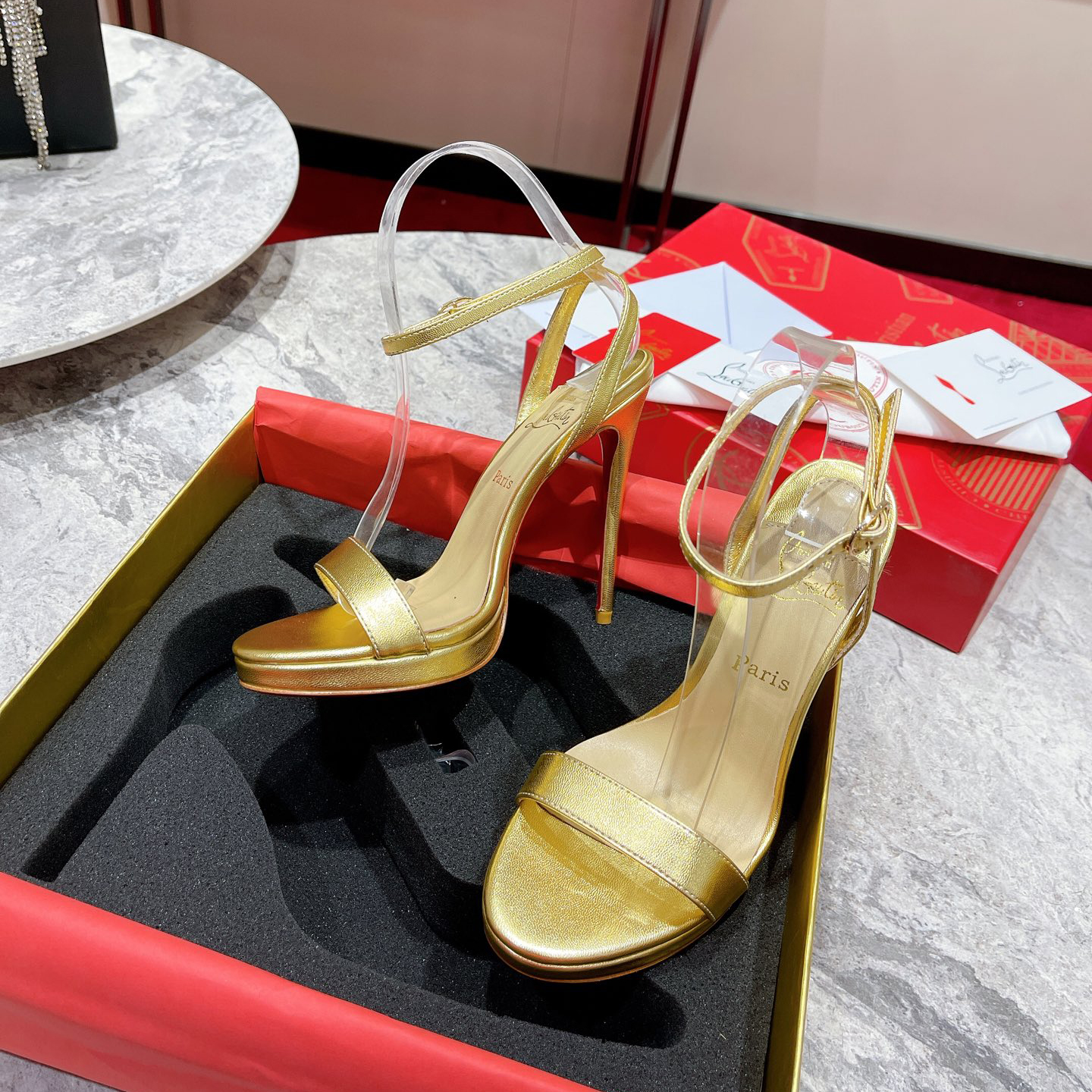 Christian Louboutin   Loubi Queen Sandal(12CM) - DopestKickz